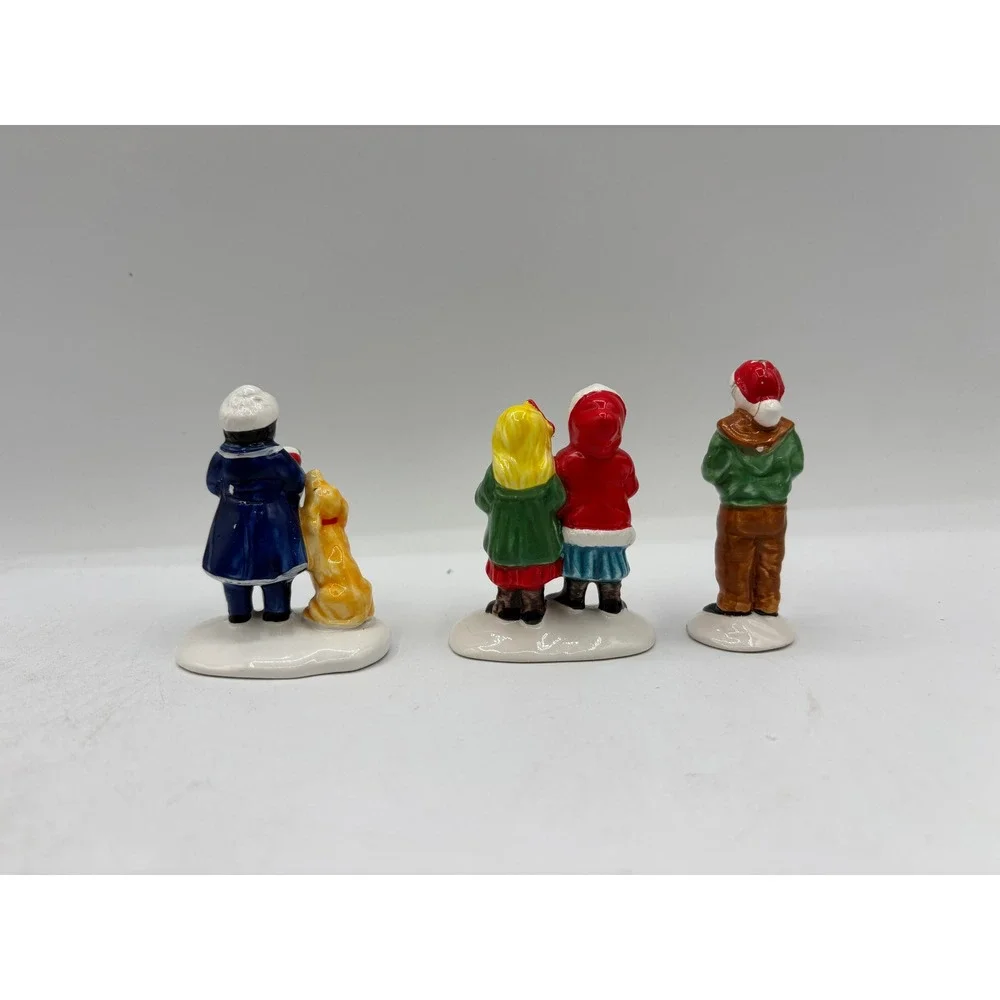 Department 56 1990 Original Snow Village Here We Come A'Caroling Set of 3 5161-6